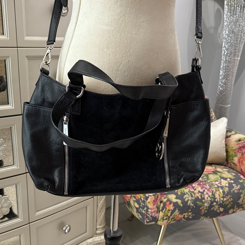 Michael Kors Suede & faux leather jacket tote.